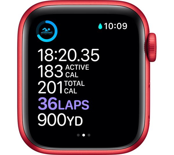 Apple Watch Series 6 GPS + Cellular 40mm Red Aluminum Case with Red Sport Band | Regular