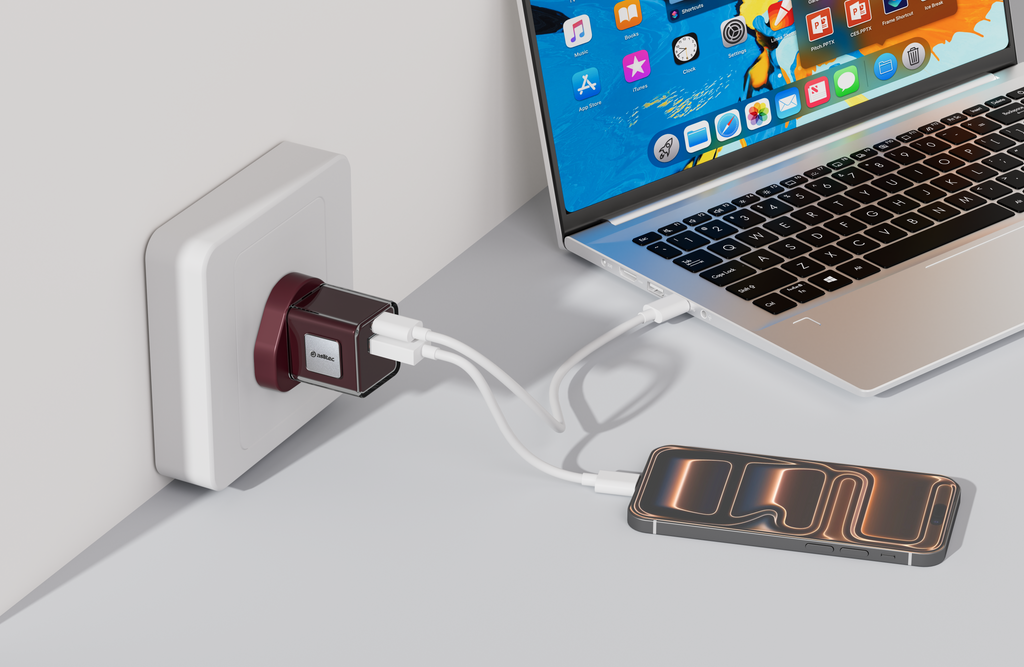 aslitec VoltiqueGaN 35W â€“ Premium GaN Charger, Dual USB-A + USB-C Ports