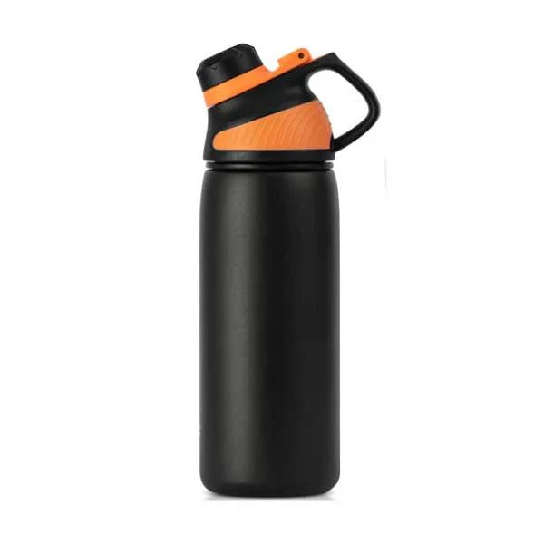 Asli Global 1000ml Stainless Steel Metal Canteen for Travel Water Bottle