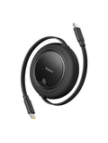 Baseus Free2Pull Mini Retractable Cable USB-C to USB-C 100W 1.5m | Cluster Black