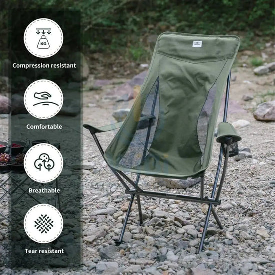 Naturehike High Back Armchair | Jungle Green