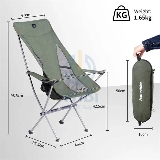 Naturehike High Back Armchair | Jungle Green