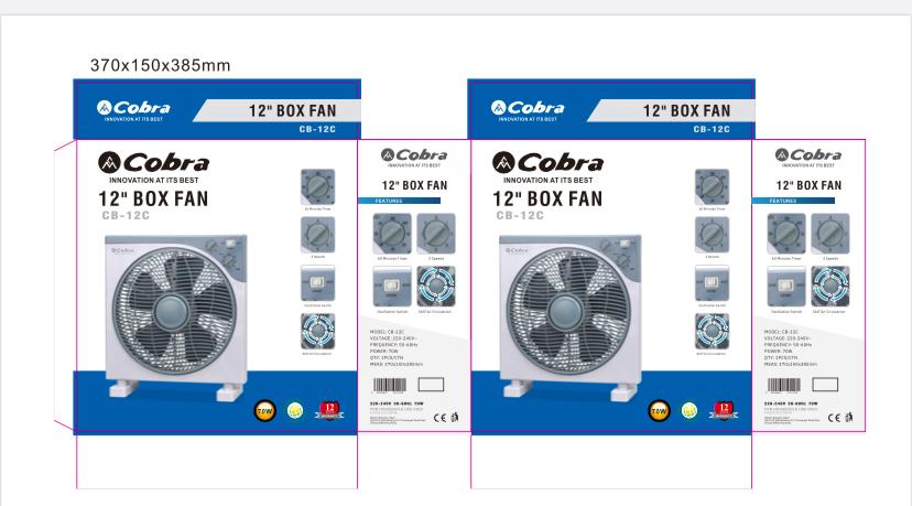 COBRA 12" BOX FAN