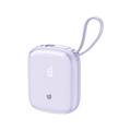 90 Percent Primflux Mini 22.5W Dual Built-In Cables Power Bank Powerdelivery Qc 3.0 | Usb-C & Lightning | Purple