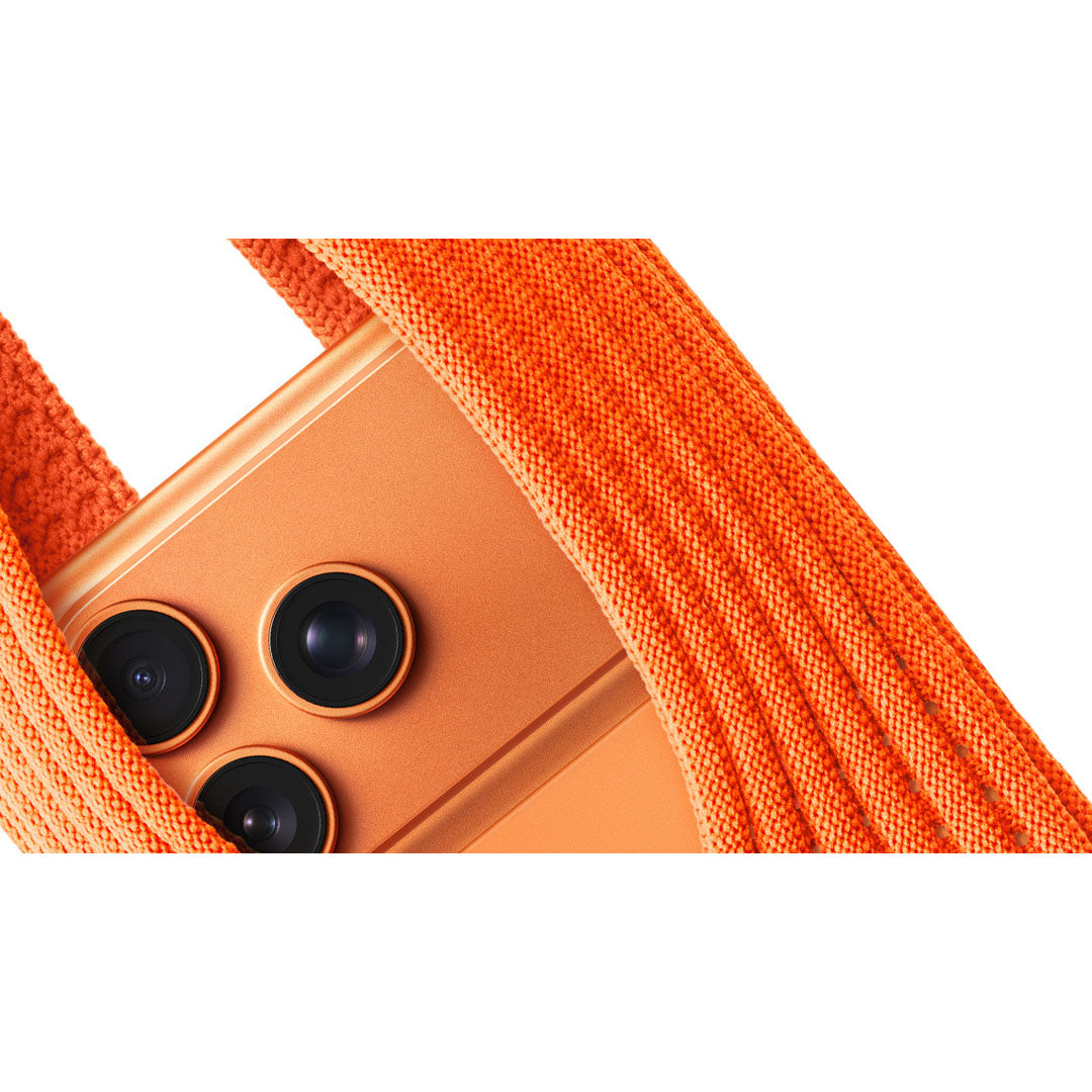 Phone Pocket with Strap â€“ Stretch Knit Wearable iPhone Holder 40 cm | Mandarin