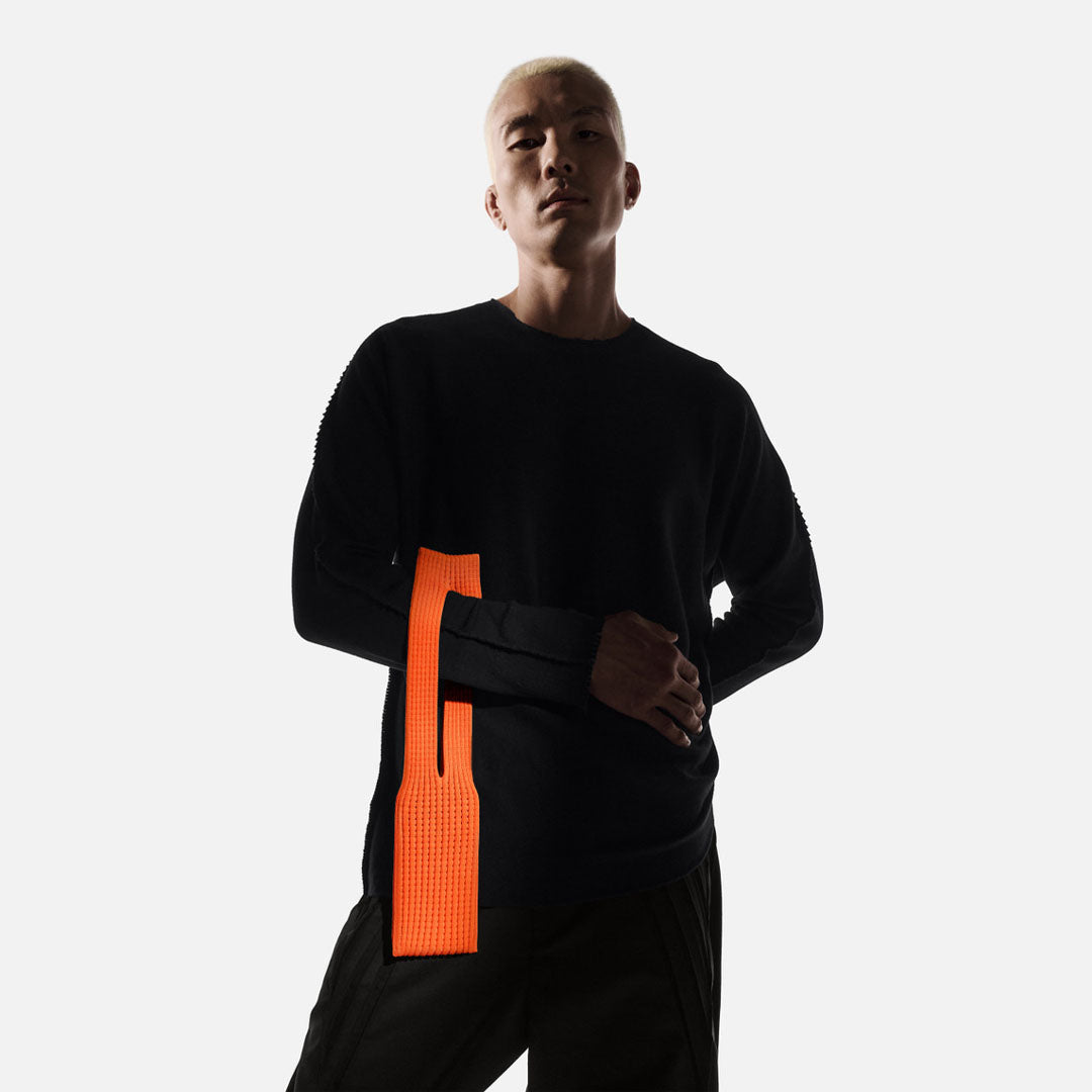 Phone Pocket with Strap â€“ Stretch Knit Wearable iPhone Holder 40 cm | Mandarin