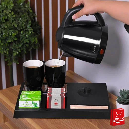 Sumo Hotel Kettle Set 1.2L With 2 Ceramic Cups 1350w