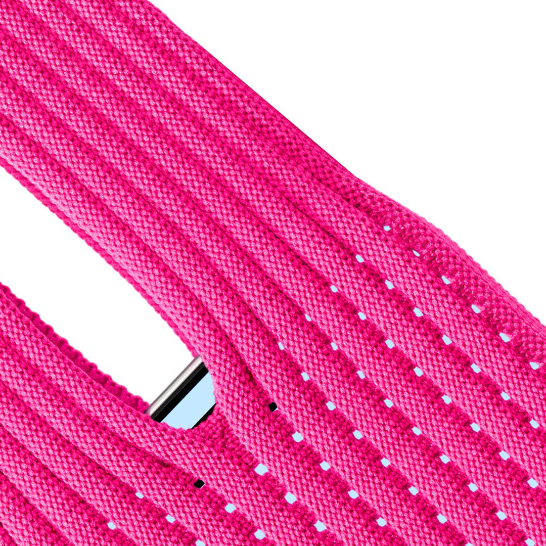 Phone Pocket with Strap â€“ Stretch Knit Wearable iPhone Holder 40 cm | Pink
