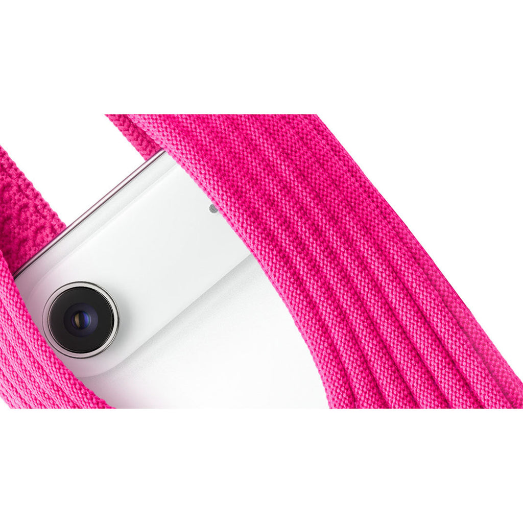 Phone Pocket with Strap â€“ Stretch Knit Wearable iPhone Holder 40 cm | Pink