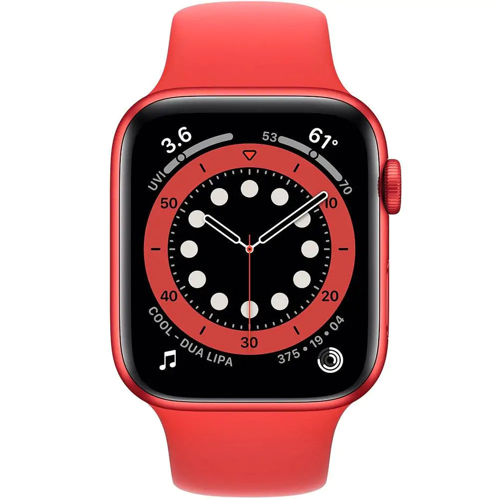 Apple Watch Series 6 GPS + Cellular 44mm Red Aluminum Case with Red Sport Band | Regular