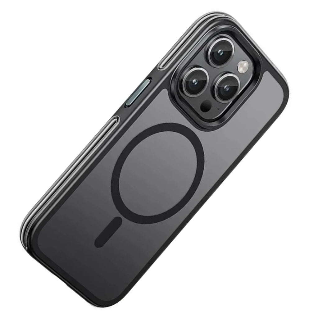 Hoco Airbag iPhone 15 Pro Magnetic Case Clear | Black