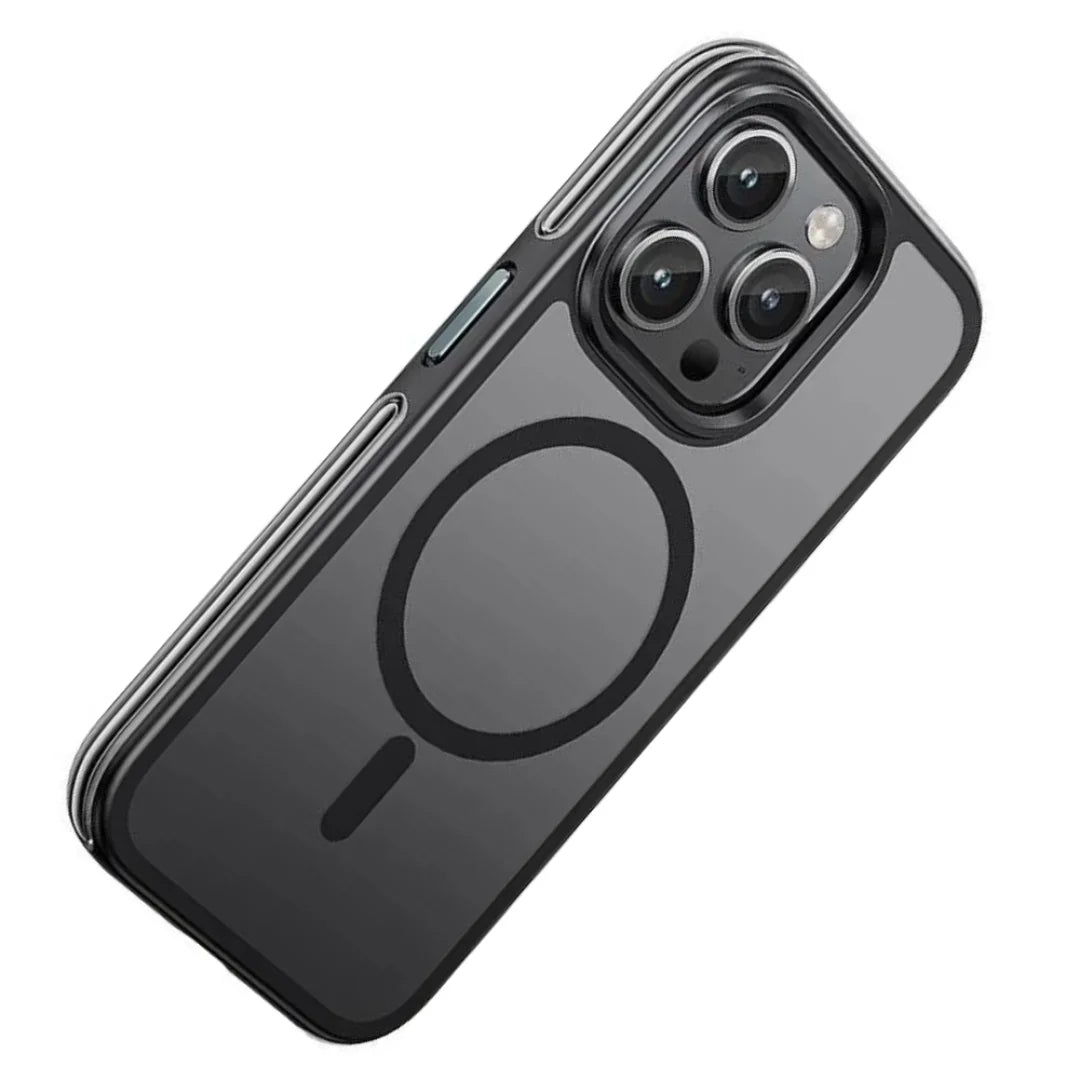 Hoco Airbag iPhone 15 Pro Magnetic Case Clear | Black