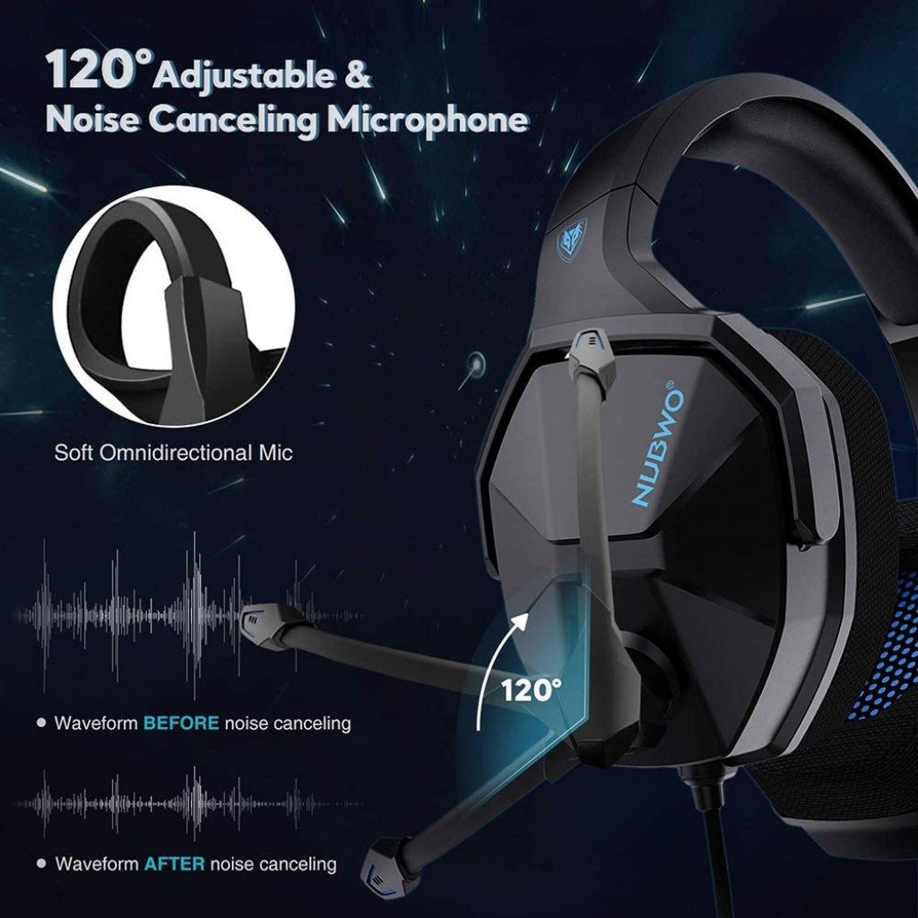 Nubwo Gaming Headset With 3.5mm Jack | Black