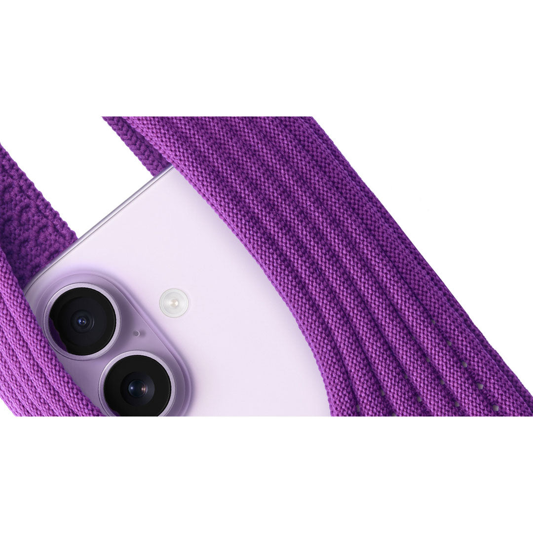 Phone Pocket with Strap â€“ Stretch Knit Wearable iPhone Holder 40 cm | Purple