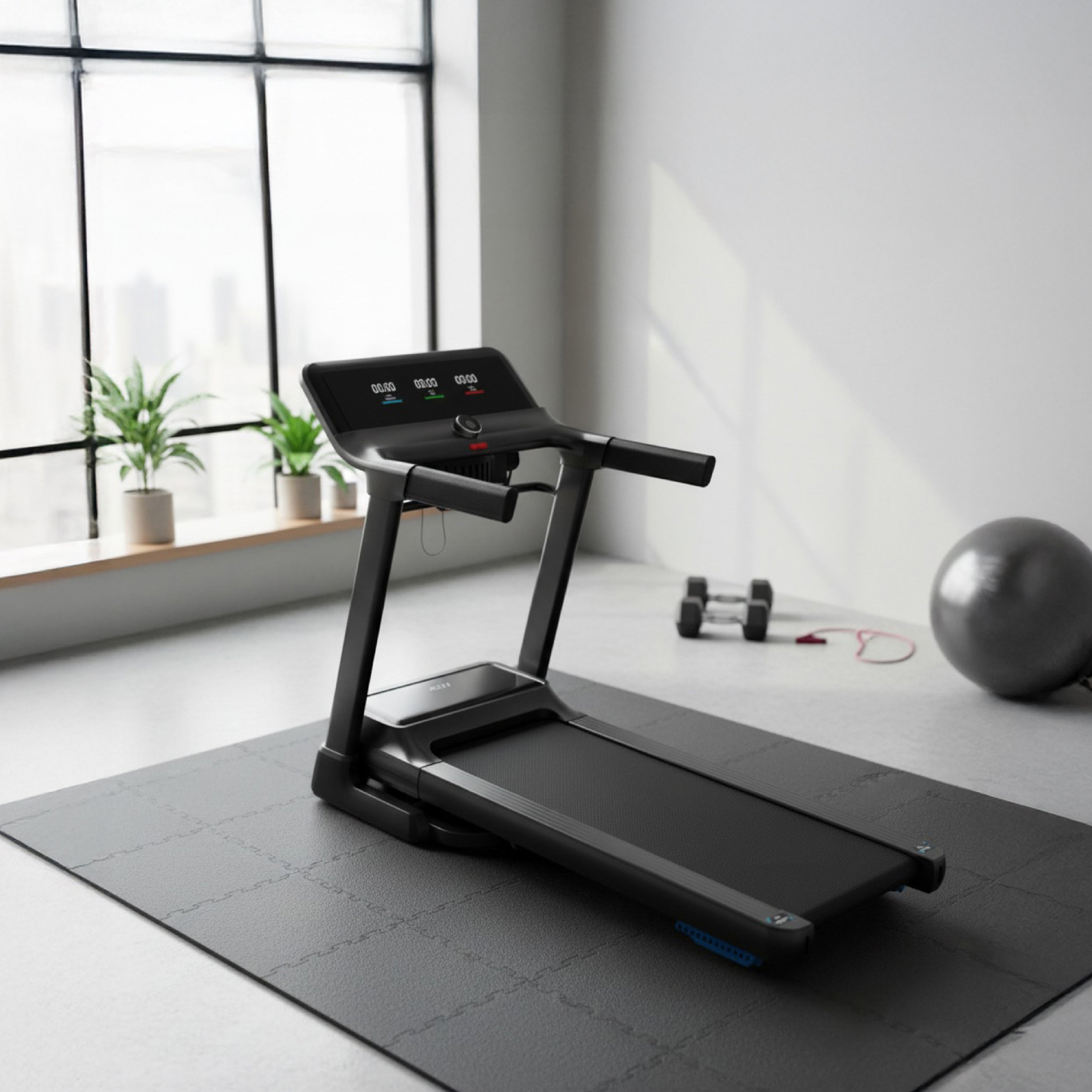 Asli Global Treadmill, 750W Rated Motor Power - Foldable Running Machine with Compact Design