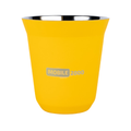 Large Double Wall Insulated Stainless Steel Espresso Cup 160 ml â Reusable & Dishwasher Safe Mugs | Yellow