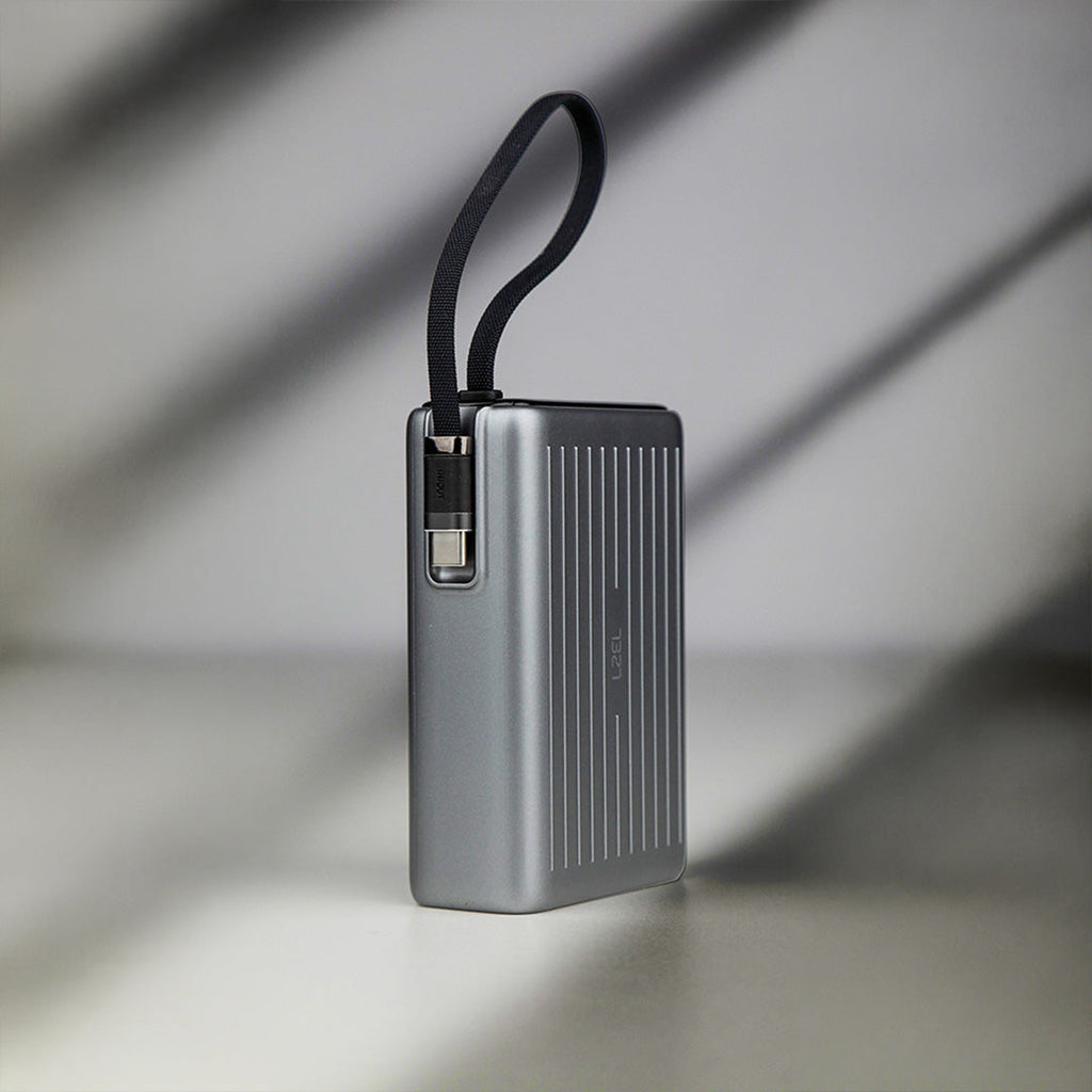LZEL Neurode Sync 20000Mah Pd3.0 & Qc3.0| 65W |Built-In-Usb-C Cable Pd Power Bank
