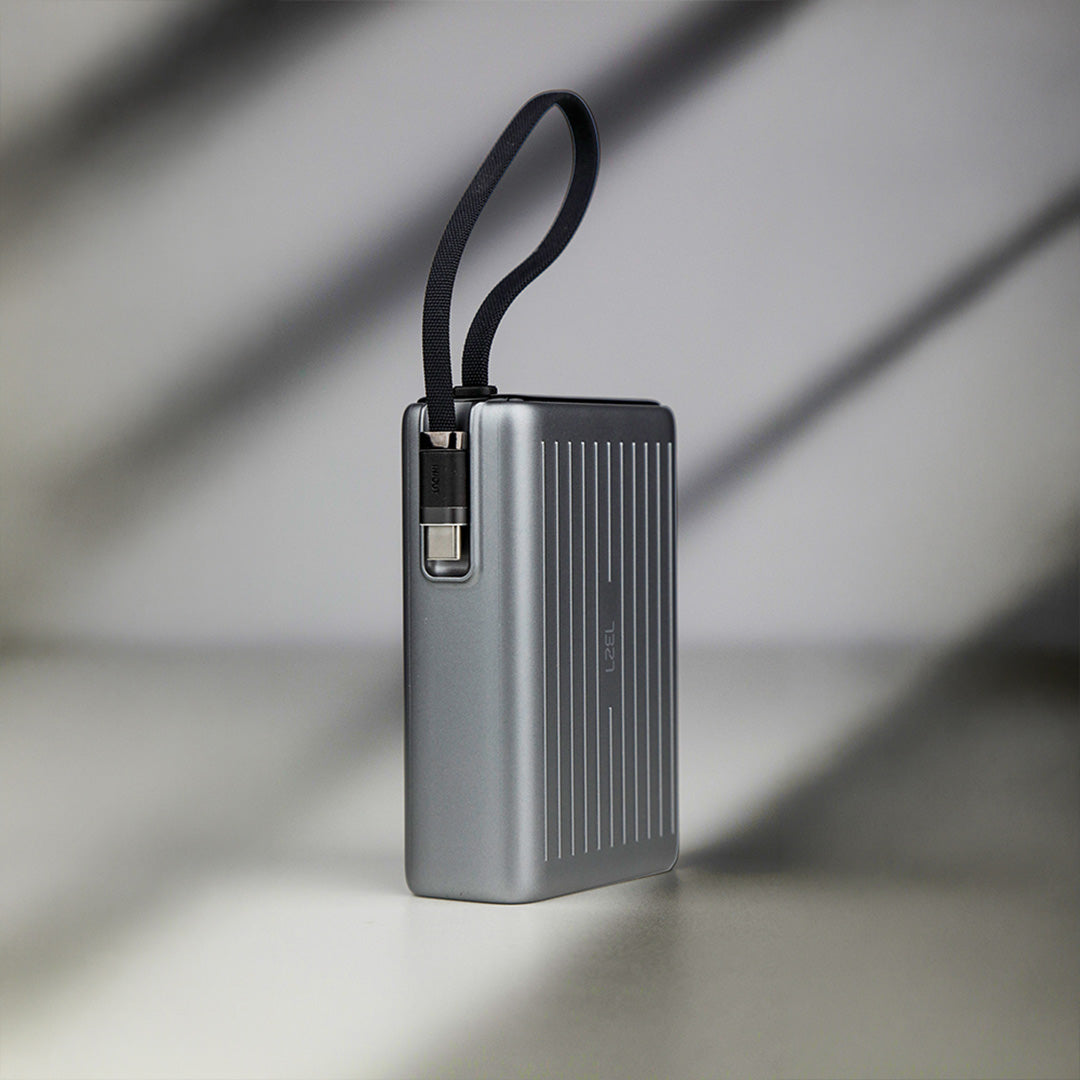 LZEL Neurode Sync 20000Mah Pd3.0 & Qc3.0| 65W |Built-In-Usb-C Cable Pd Power Bank