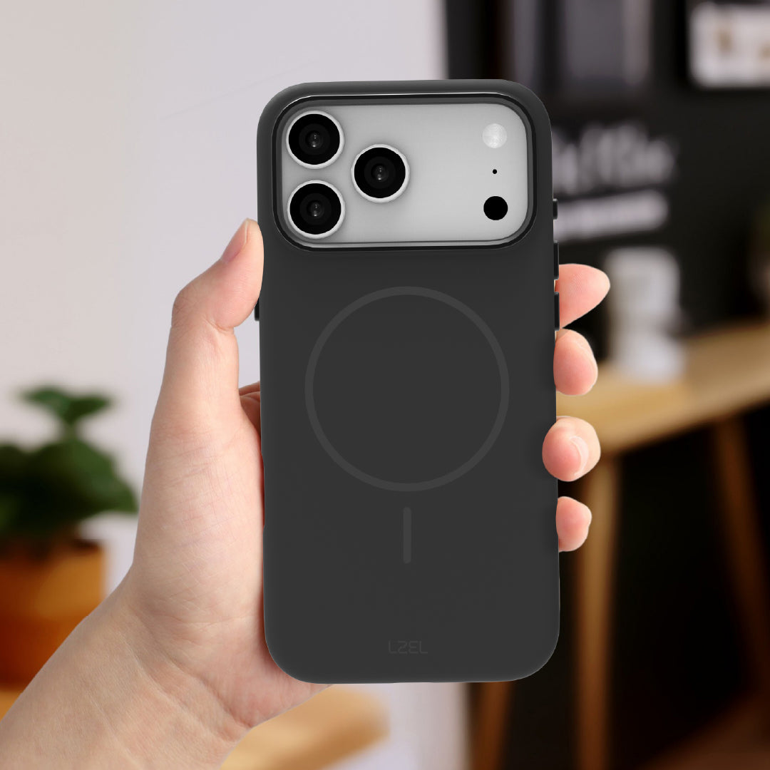 LZEL Magnexin Silicone Case for iPhone 17 Pro | Black