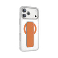 Asli Global MagTrox Gravitas MagSafe Leather Grip Case for iPhone 17 Pro Max | Orange