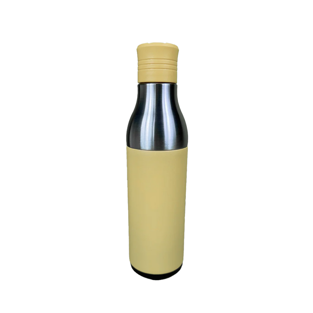 LZEL Natura Elva Vacuum Bottle Dual 400 mL + 400 mL | Yellow Aluminum