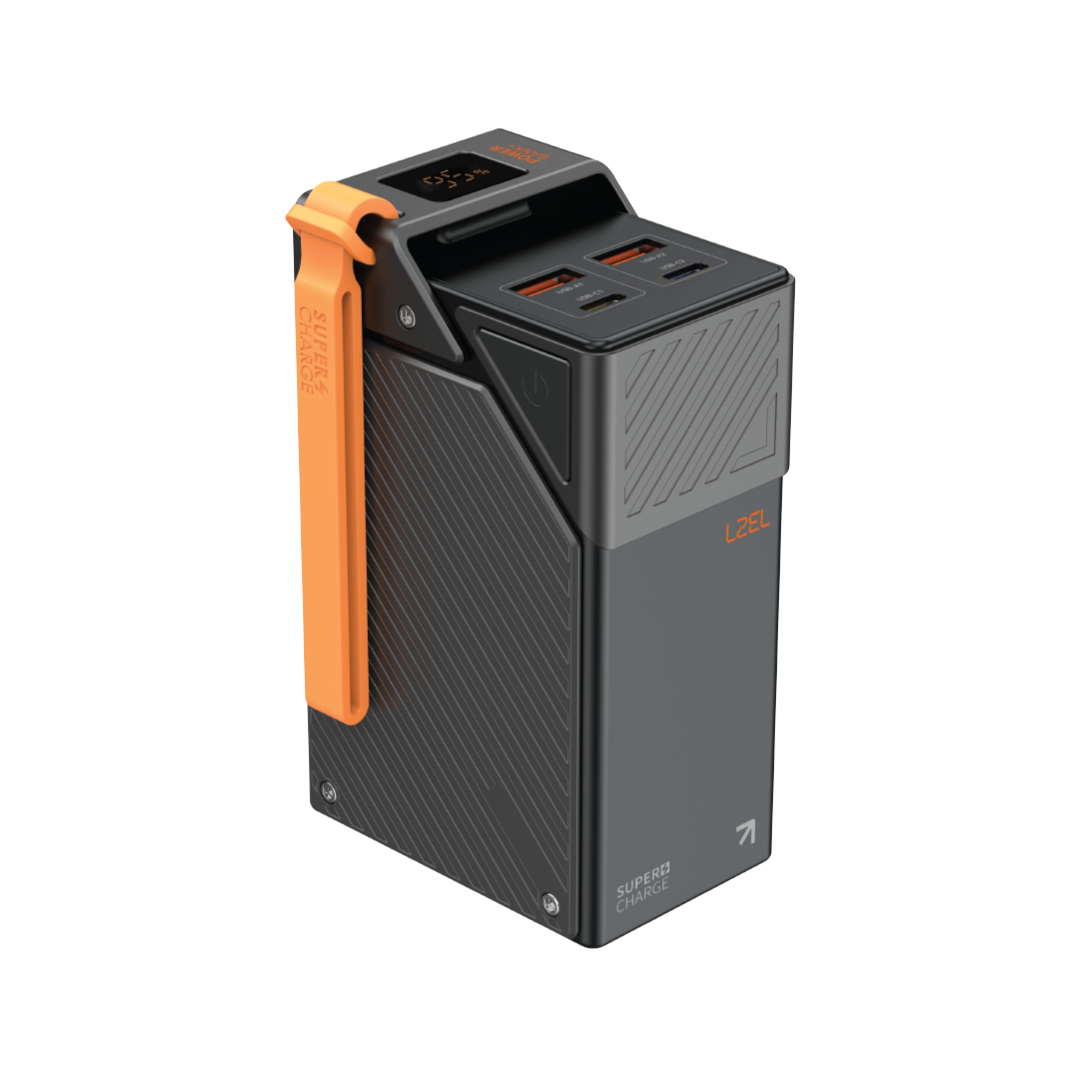 LZEL ZenoFlex UltraCore 30 30000mAh PD Fast Charging Power Bank â€“ 65W Output / 65W Input | Black