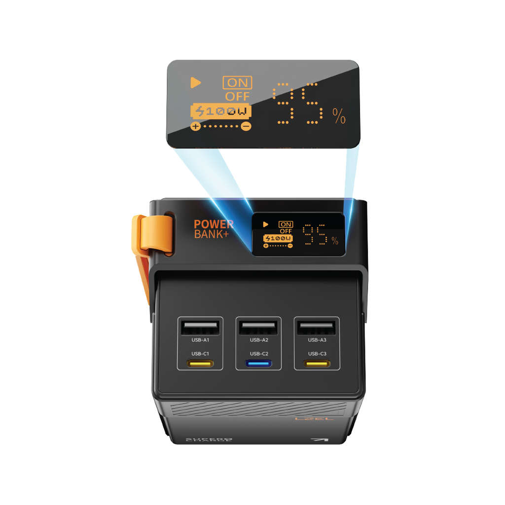 LZEL ZenoFlex UltraCore 50 50000mAh PD Fast Charging Power Bank â€“ 100W Output / 100W Input | Black