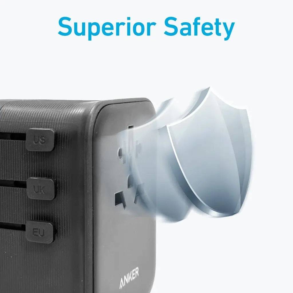 Anker Nano Travel Adapter 4 in 1 - 65W | Black