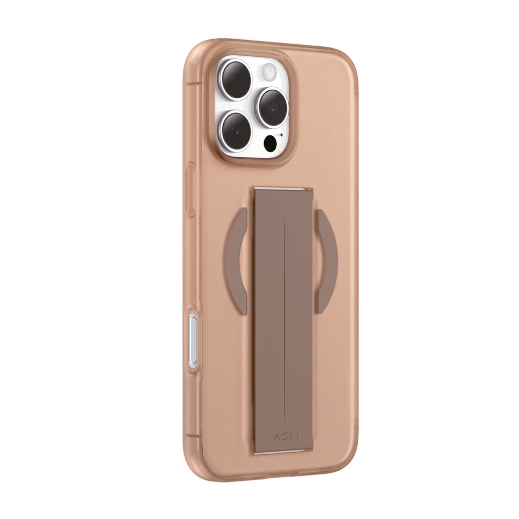 Asli Global Gravitas iPhone 16 Pro Max MagSilicone MagSafe With Flexible Grip Case |Desert Caramel