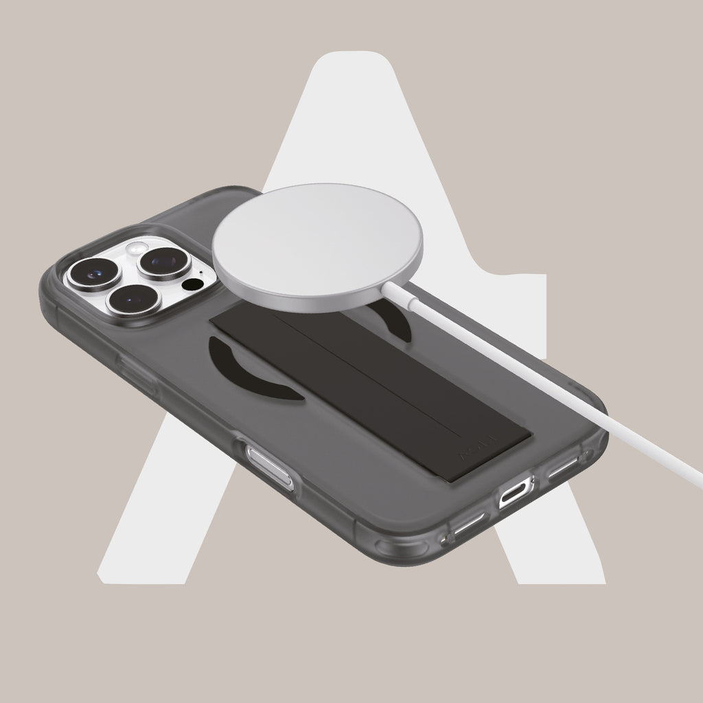 Asli Global Gravitas iPhone 16 Pro MagSilicone MagSafe With Flexible Grip Case |Black