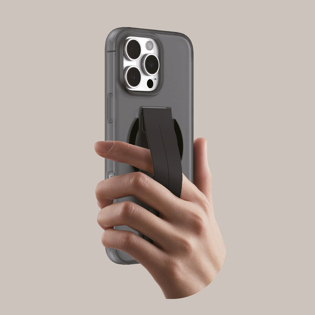 Asli Global Gravitas iPhone 16 Pro MagSilicone MagSafe With Flexible Grip Case |Black