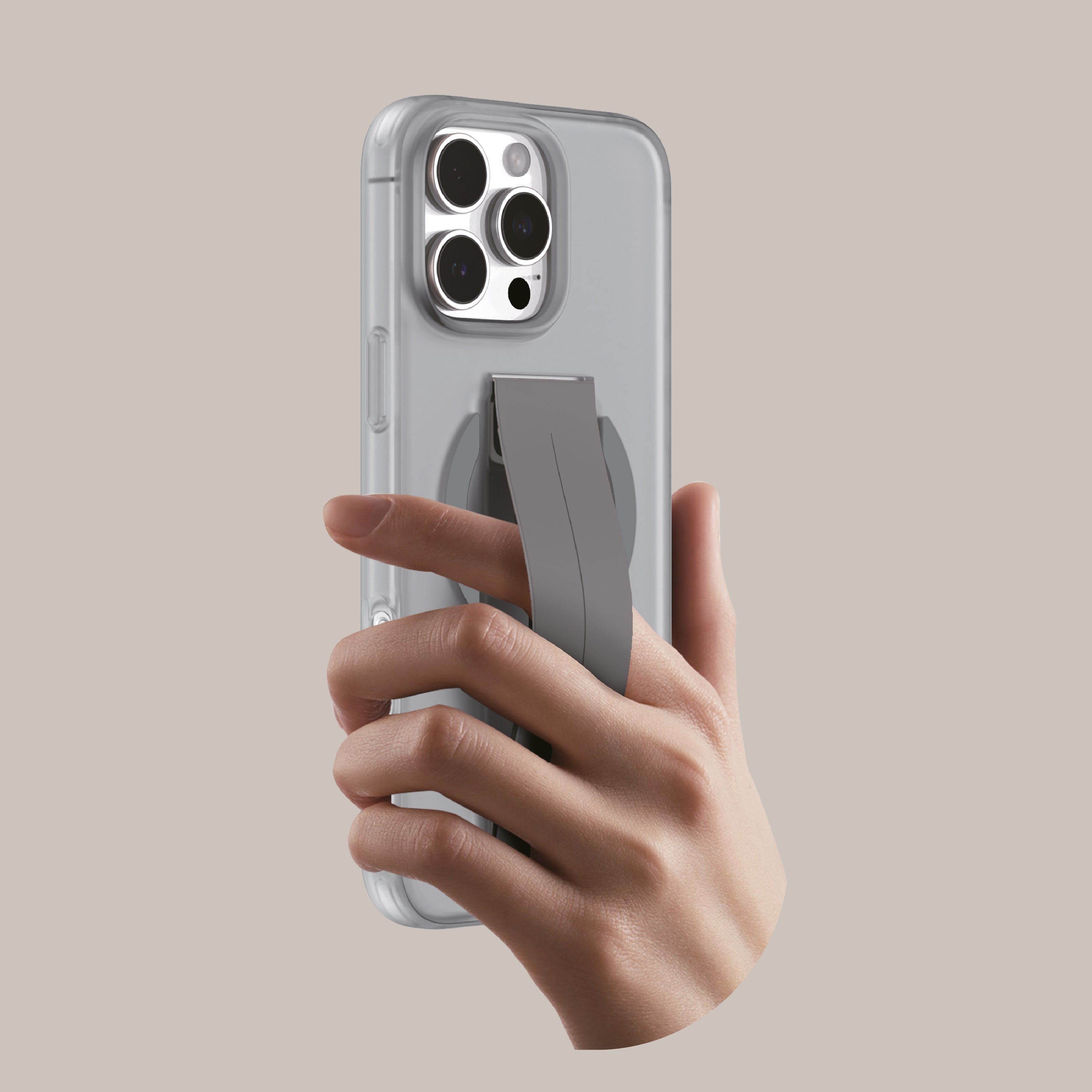Asli Global Gravitas iPhone 16 Pro Max MagSilicone MagSafe With Flexible Grip Case |Gray