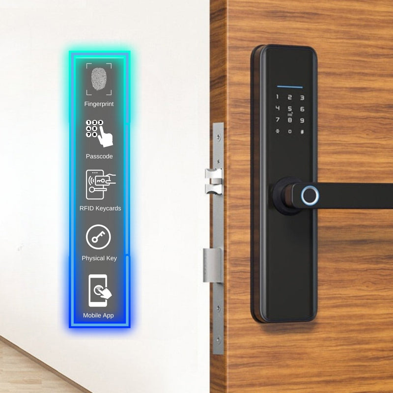 LZEL Smart Door Lock Black