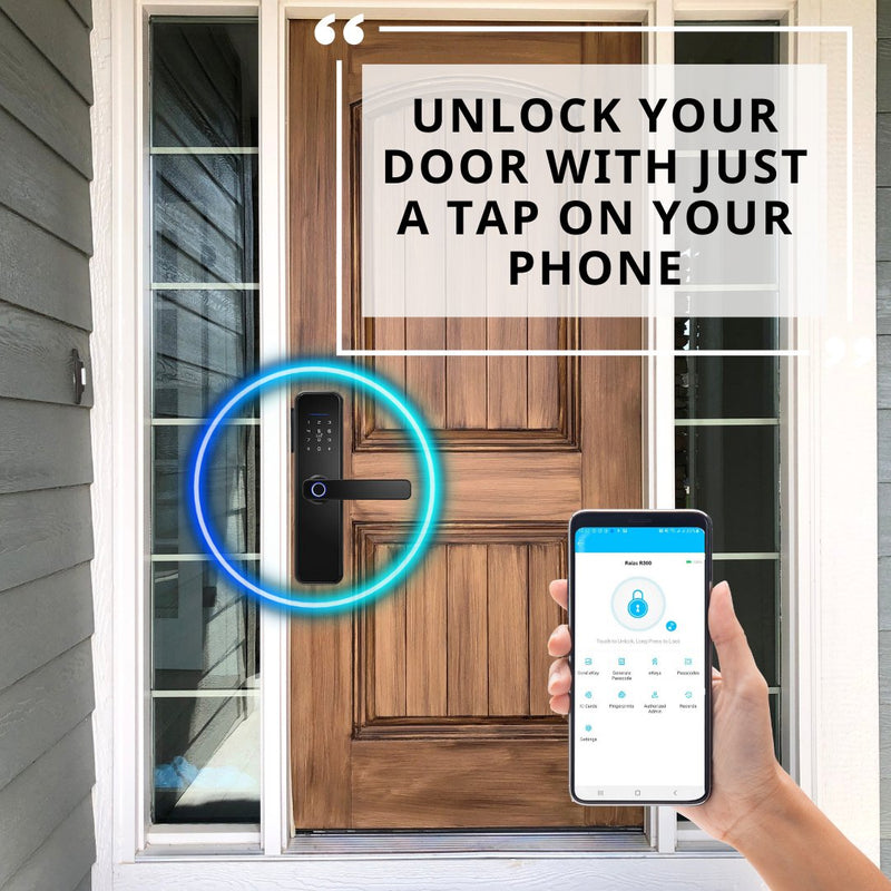 LZEL Smart Door Lock Black