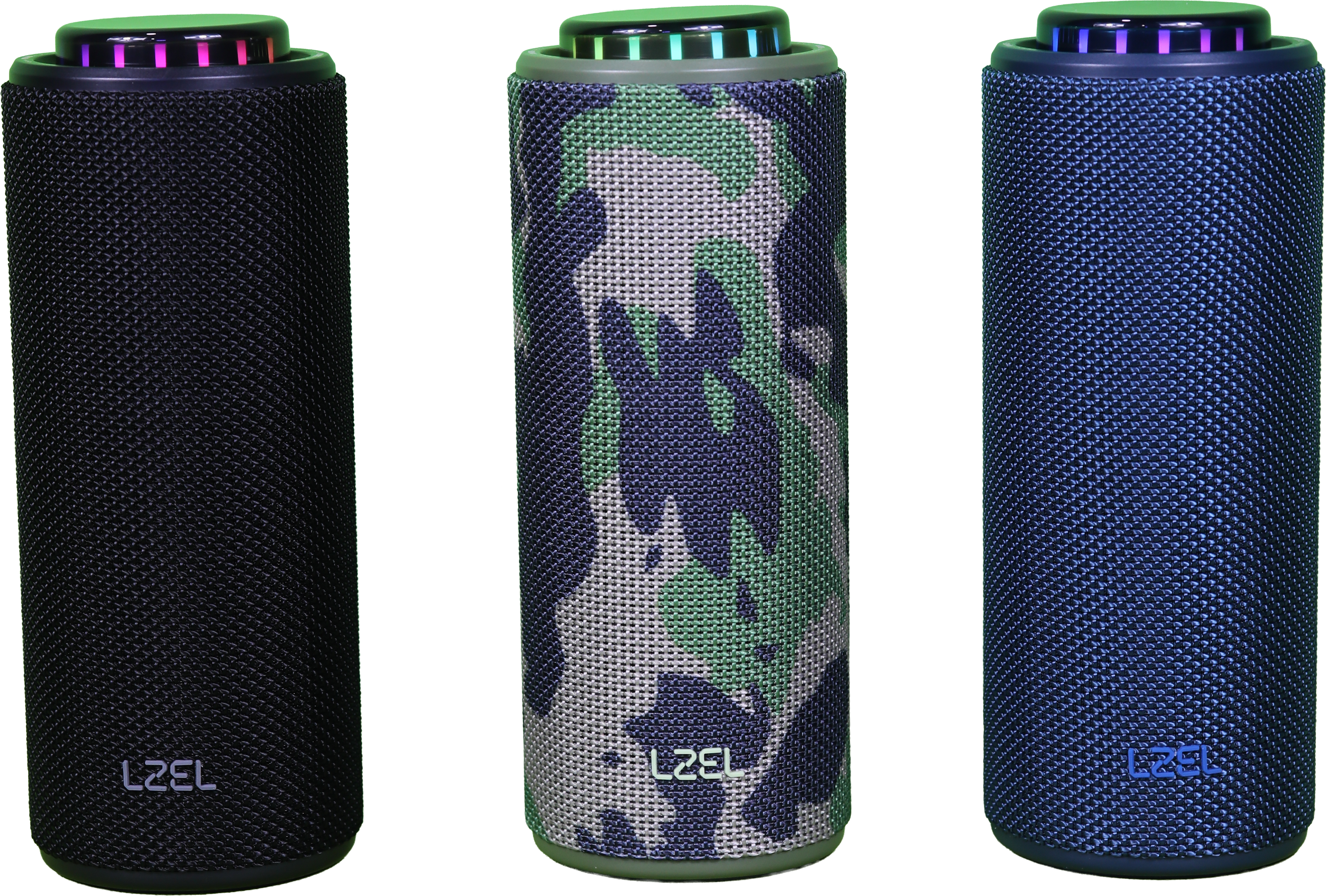 LZEL Aquilasonus Elite Waterproof Portable Bluetooth Speaker With Vibe Lights | Blue