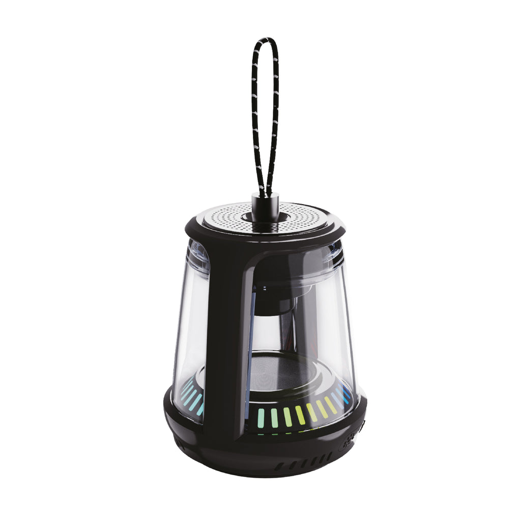 LZEL Aquilasonus Lamp Compact Waterproof Bluetooth Speaker With Dynamic RGB Lights | Black