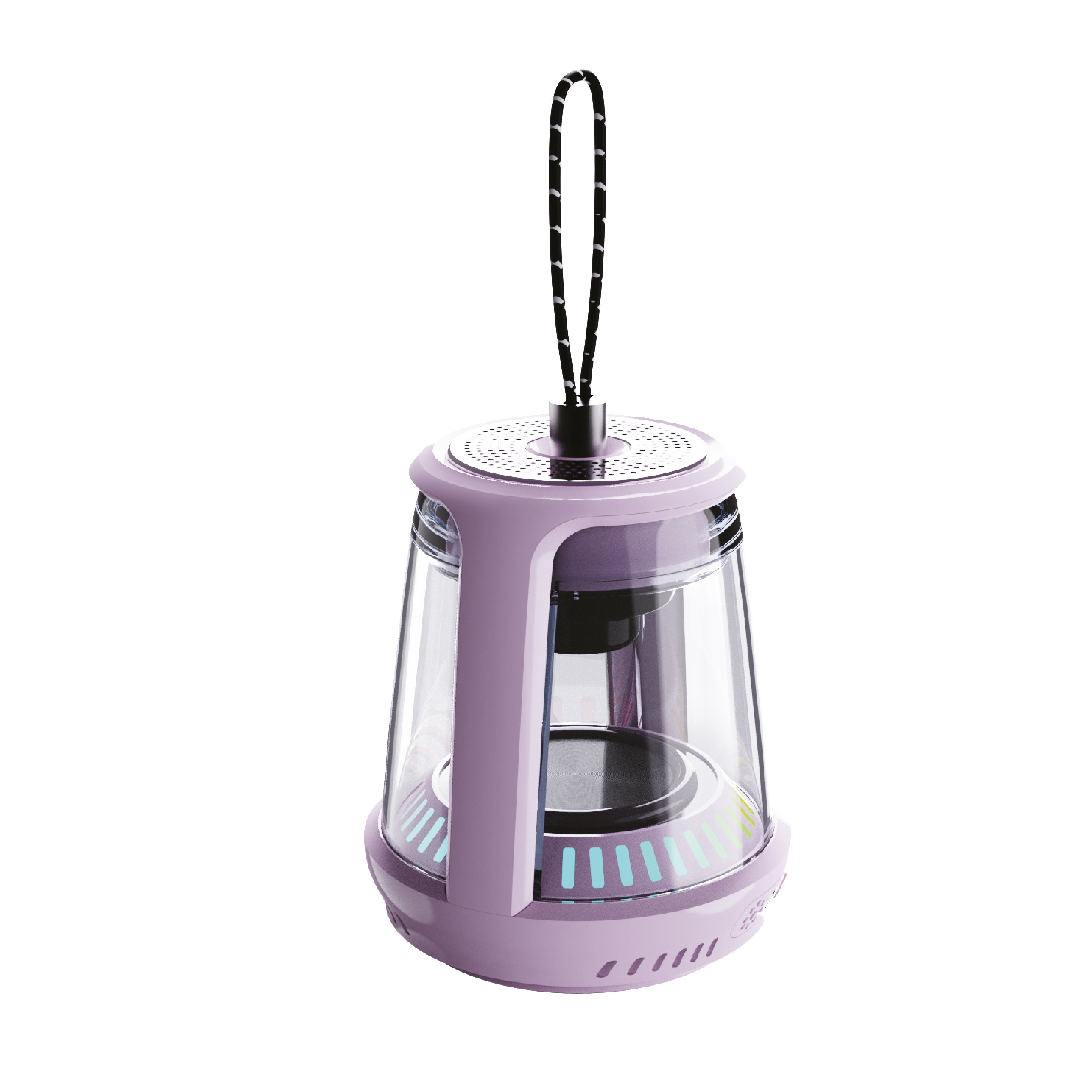 LZEL Aquilasonus Lamp Compact Waterproof Bluetooth Speaker With Dynamic RGB Lights | Purple