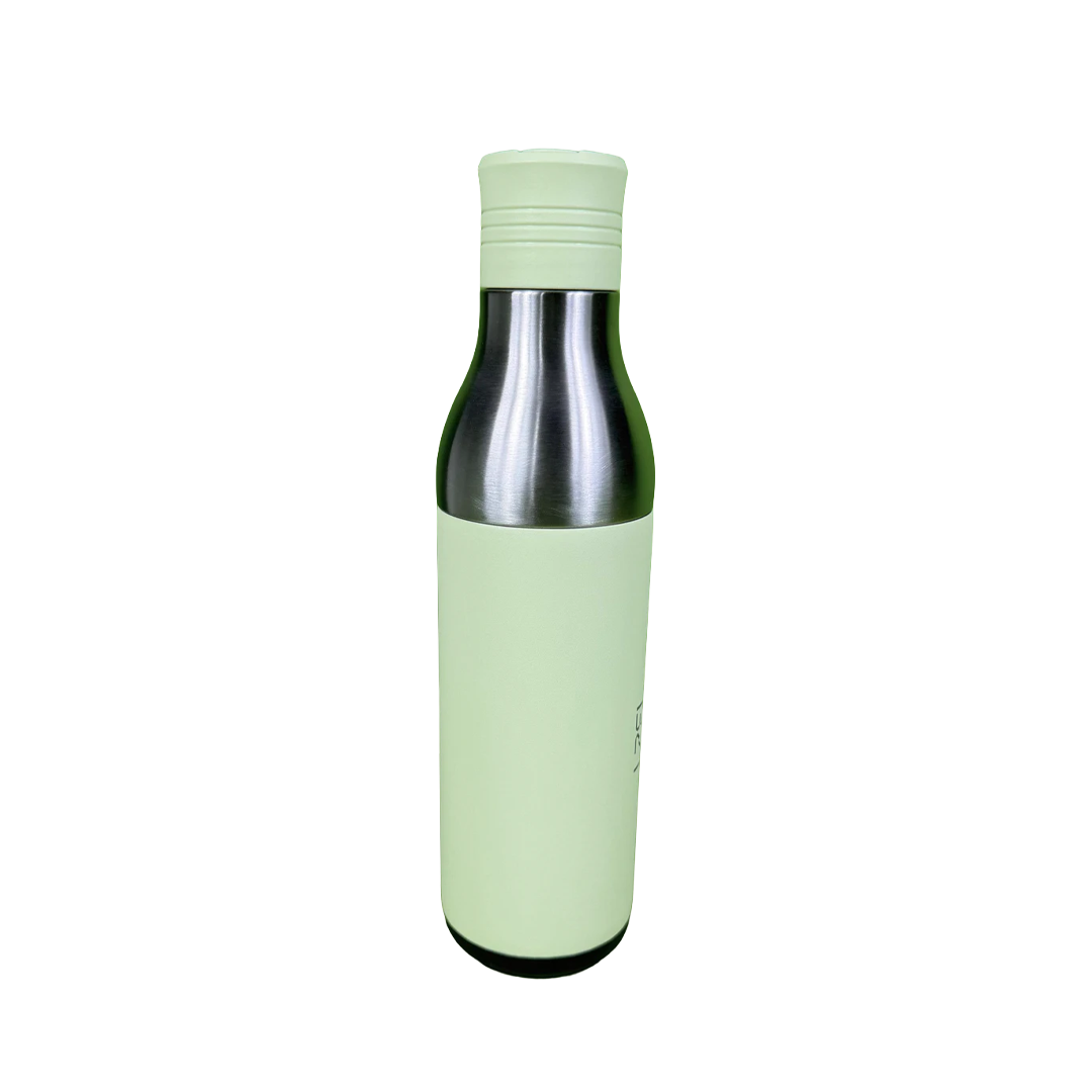 LZEL Natura Elva Vacuum Bottle Dual 400 mL + 400 mL | Green Aluminum