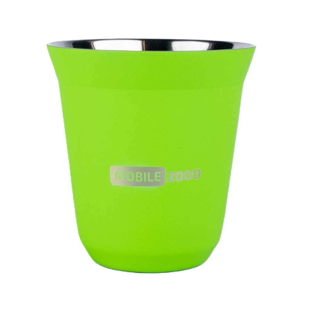 Large Double Wall Insulated Stainless Steel Espresso Cup 160 ml – Reusable & Dishwasher Safe Mugs | Green