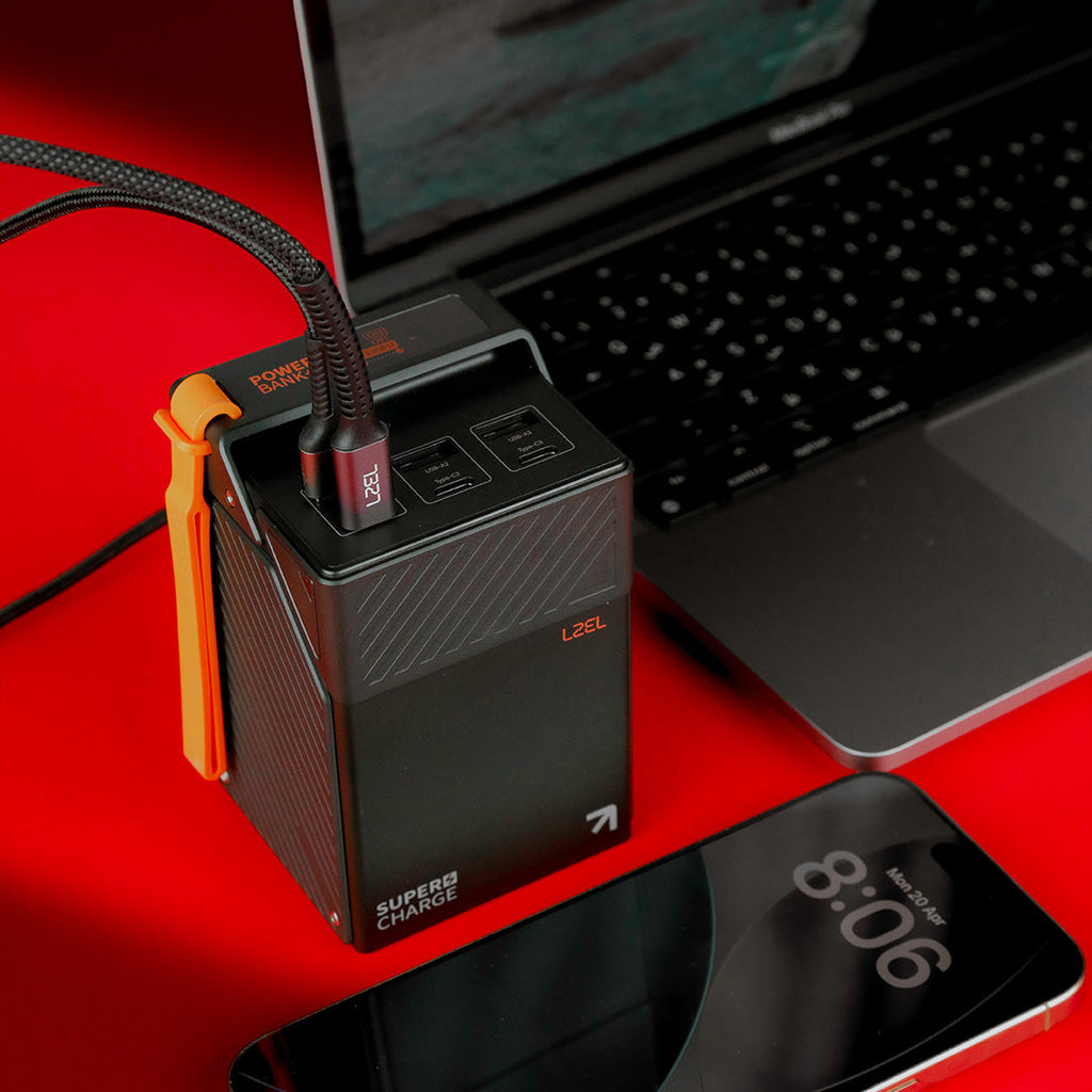 LZEL Zenoflex Ultra Surge 50000mAh PD Power Bank | PD3.0 & QC3.0 | 100W Max | Triple Type-C  Triple USB-A