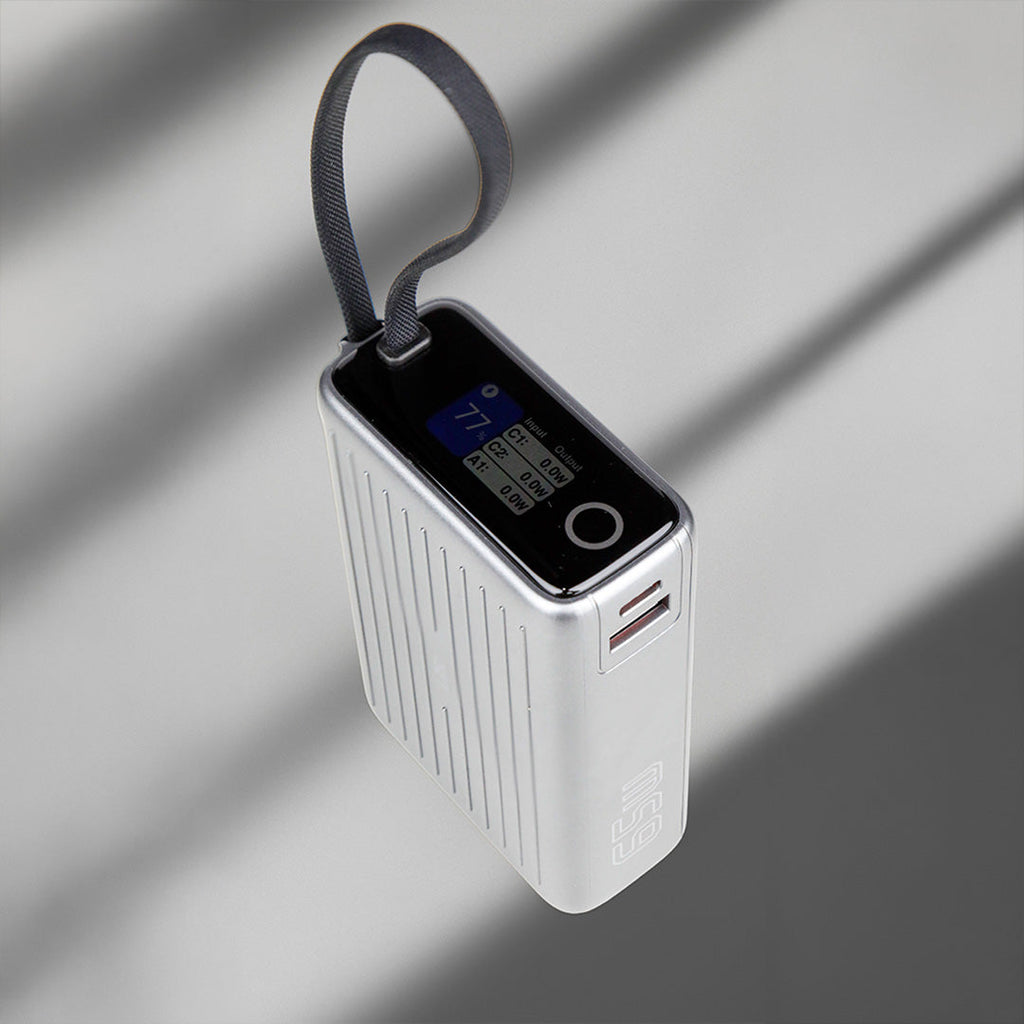 LZEL Neurode Sync 20000Mah Pd3.0 & Qc3.0| 65W |Built-In-Usb-C Cable Pd Power Bank