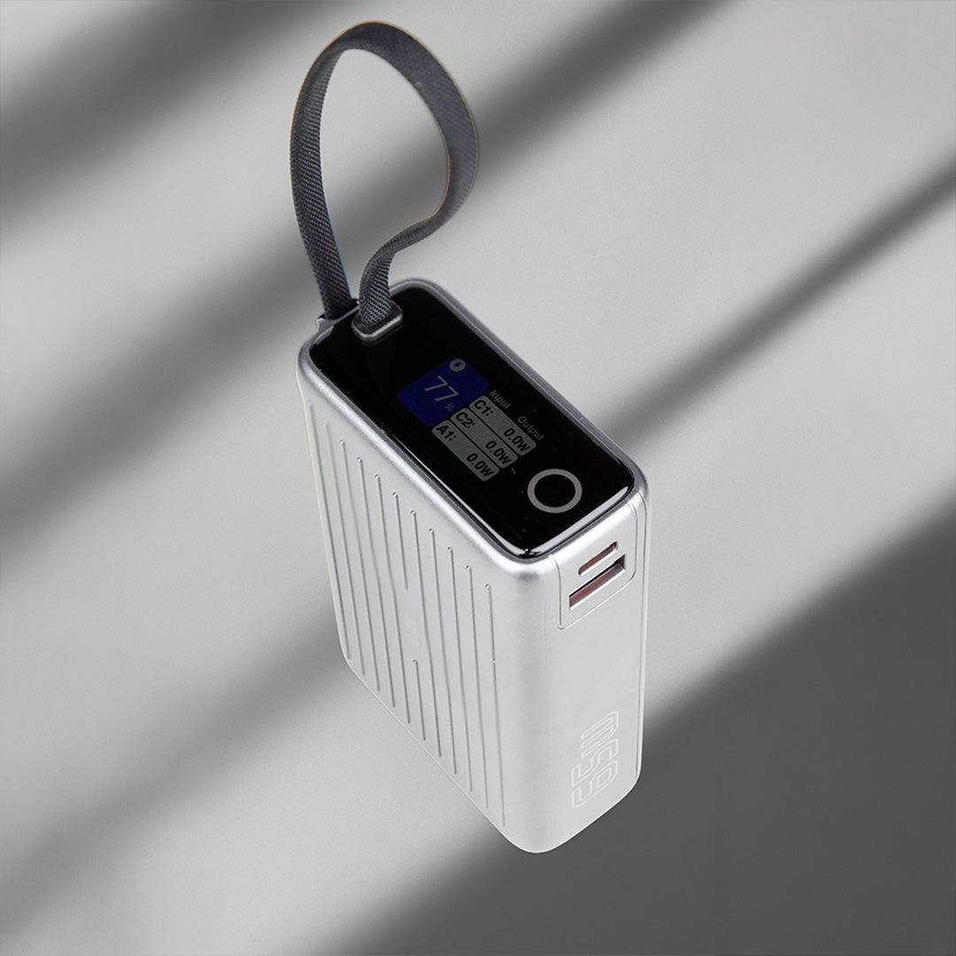 LZEL Neurode Sync 20000Mah Pd3.0 & Qc3.0| 65W |Built-In-Usb-C Cable Pd Power Bank