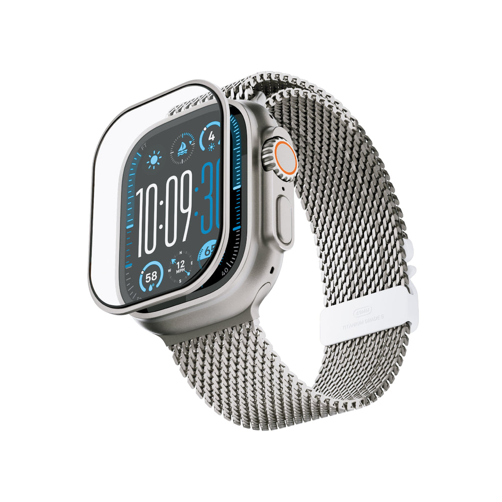 LZEL Zentrix Shield Titanium Edge Screen Protector For 49mm Watch | Titanium