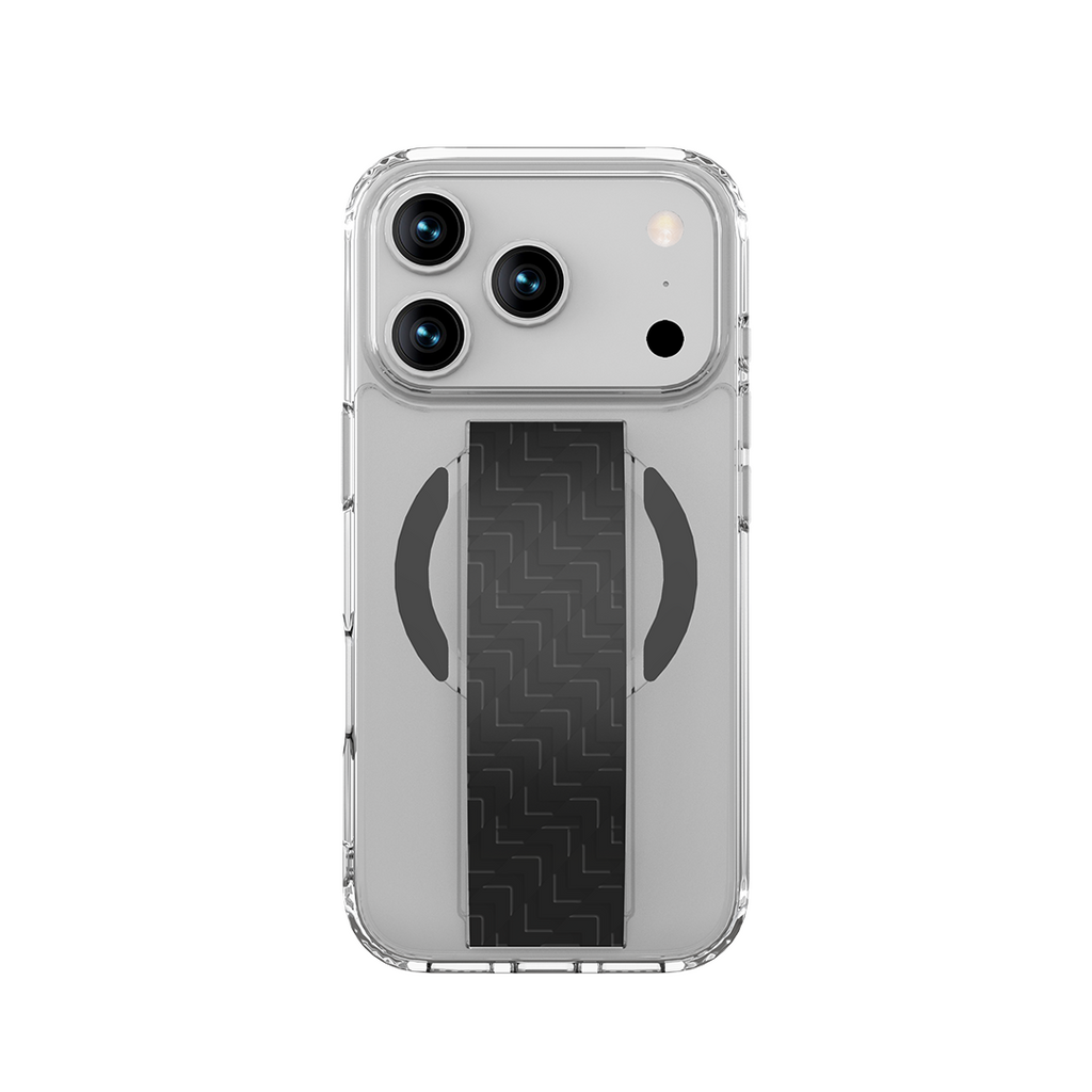 LZEL Magnexa Grip Case for iPhone 17 Pro Max | Black