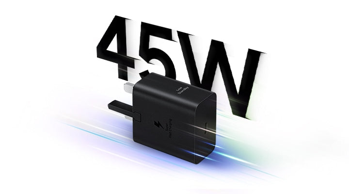 Samsung 45W USB-C Power Adapter with Cable 1.8 Fast Charging|Black