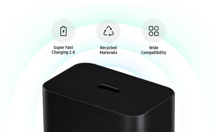 Samsung 45W USB-C Power Adapter with Cable 1.8 Fast Charging|Black