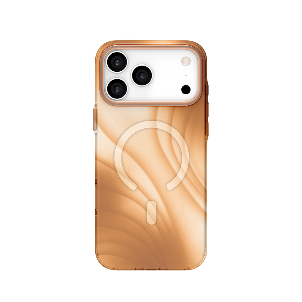 LZEL MagFluxo Craft MagSafe Case for iPhone 17 Pro | Caramel