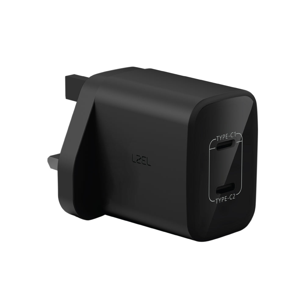 LZEL Voltixcharger 35W Dual Port Type-C Gan Wall Charger
