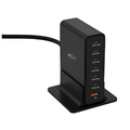 Asli Global Turboxis Series 235W Gan-7-Port Fast Charging Station With Power Delivery & PPS | Black
