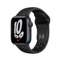 Apple Watch Nike Series 7 GPS + Cellular 41mm Midnight Aluminium Case with Anthracite/Black Nike Sport Band - Regular